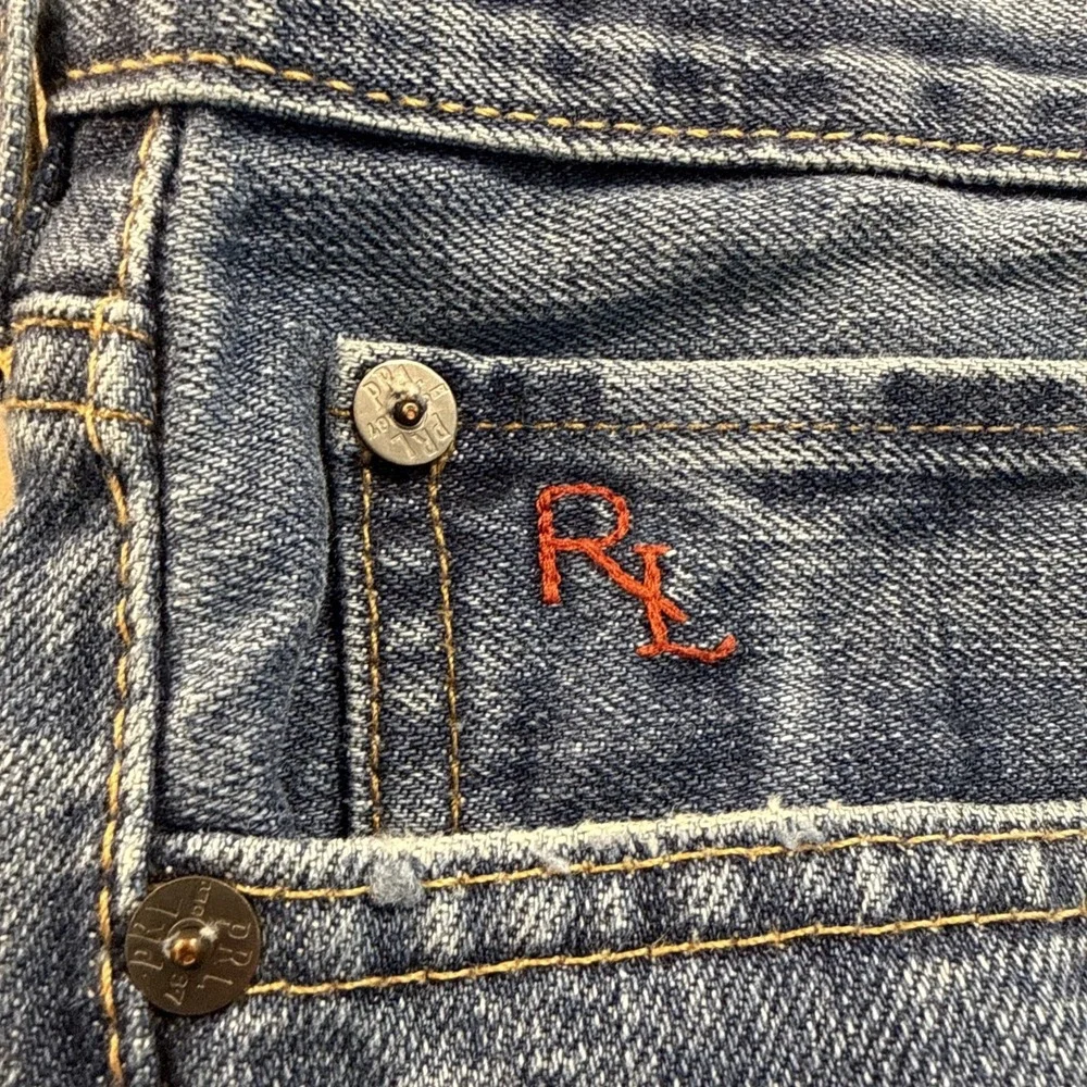 Men's Polo Ralph Lauren Denim Jeans White Label 381‎ Light Blue Wash 40x30